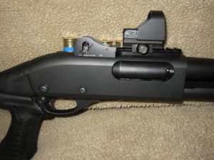 Remington 870 with Knoxx Stock, PowerPak, Eotech Sight and Ghost Ring Sights Remington 870 with Knoxx Stock, PowerPak, Eotech Sight and Ghost Ring Sights