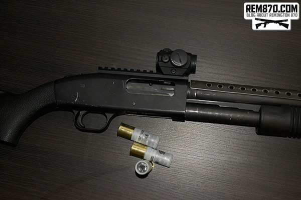 Aimpoint Holographic Sight on Mossberg 590 Shotgun Aimpoint Holographic Sight on Mossberg 590 Shotgun