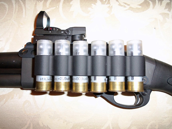 Mesa Tactical Receiver Mount Shotshell Holder with Rail Mesa Tactical Receiver Mount Shotshell Holder with Rail
