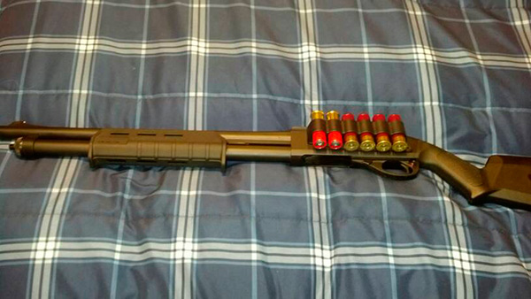 Remington 870 with Magpul Stock and Forend and Mesa Tactical Sidesaddle Remington 870 with Magpul Stock and Forend and Mesa Tactical Sidesaddle