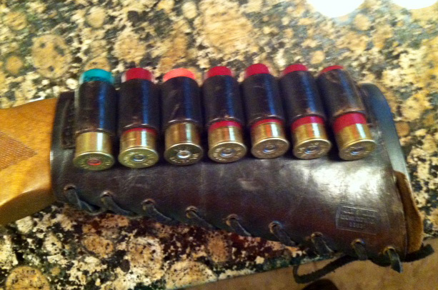 Leather shell holder made by Milt Sparks Leather shell holder made by Milt Sparks