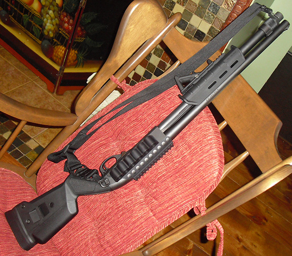 Remington 870 with Magpul Furniture and Mesa Tactical Sidesaddle Remington 870 with Magpul Furniture and Mesa Tactical Sidesaddle