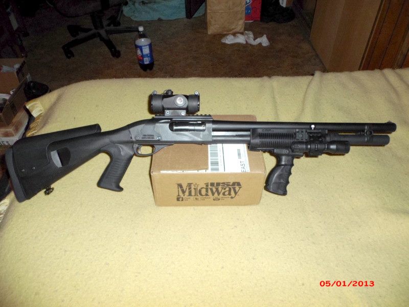 Remington 870 with Urbino Stock and FAB Defense Forend Remington 870 with Urbino Stock and FAB Defense Forend