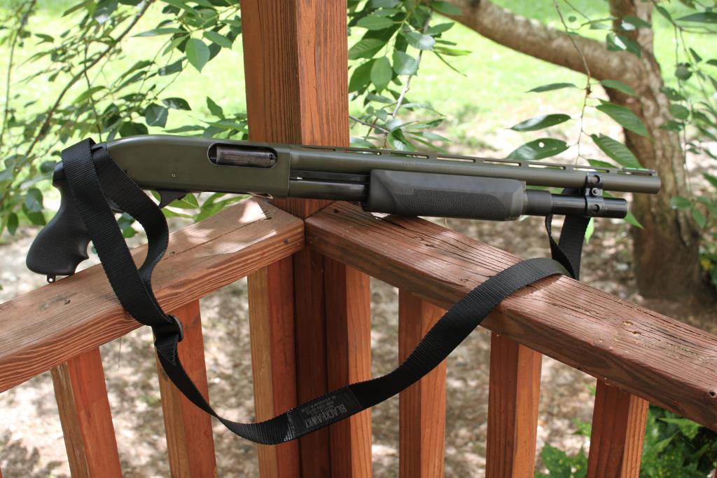Short Remington 870 with Hogue Pistol Grip and Forend Short Remington 870 with Hogue Pistol Grip and Forend