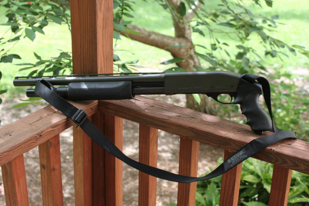 Short Remington 870 with Hogue Pistol Grip and Forend Short Remington 870 with Hogue Pistol Grip and Forend