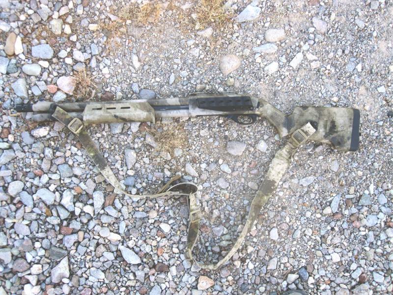 Remington 870 ATACS Camo, Magpul Furniture, GG&G Sidesaddle Remington 870 ATACS Camo, Magpul Furniture, GG&G Sidesaddle