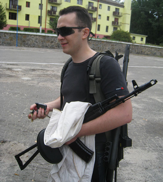 Vitaly with AK-47 Vitaly with AK-47