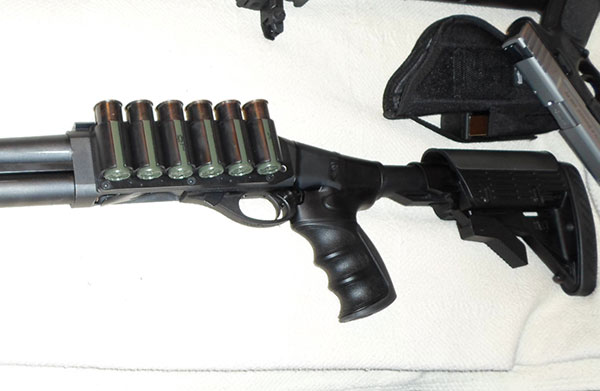 Remington 870, ATI Stock, FAB Defense Forend, TacStar Sidesaddle