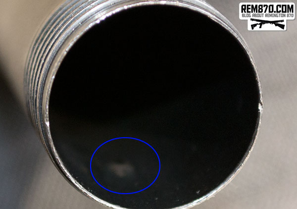 Remington 870 Dimples in Magazine Tube