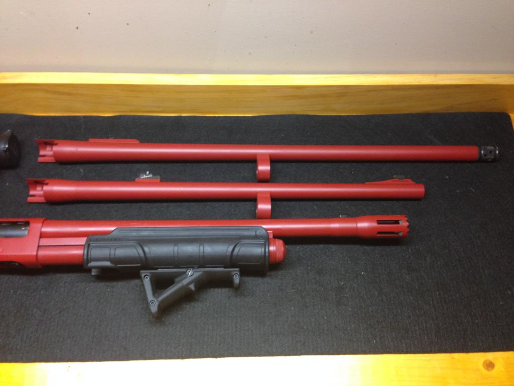 Remington 870 Painted Red