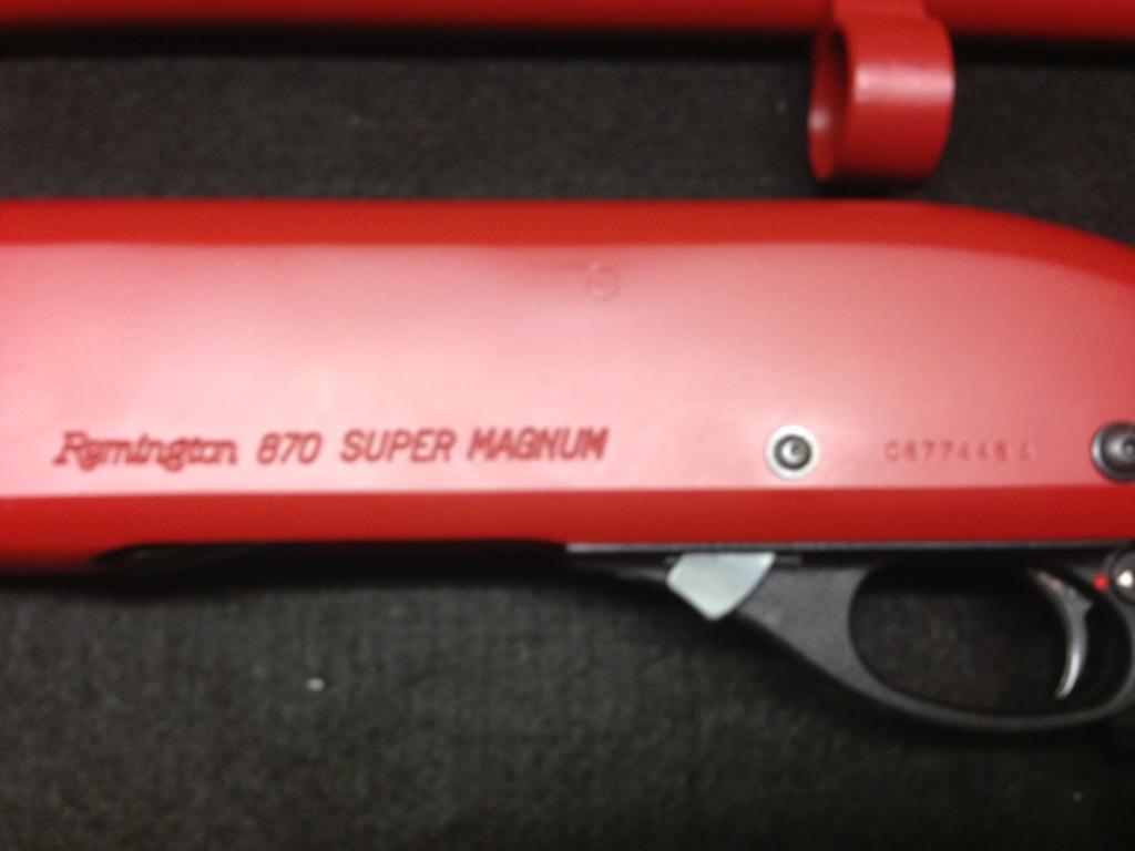 Remington 870 Painted Red