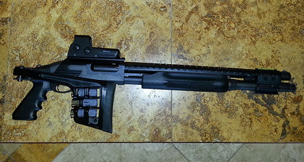 Remington 870 with Folding Stock and Eotech Holographic Sight