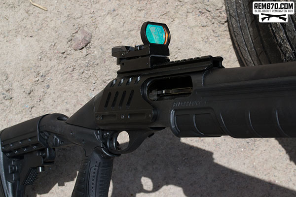 Open Red Dot Sight on Remington 870