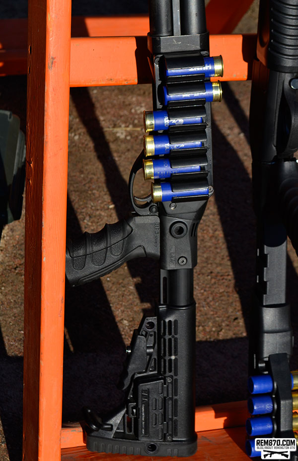 Command Arms CAA Stock, TacStar Sidesaddle, CAA Forend with AFG Grip on Rem 870