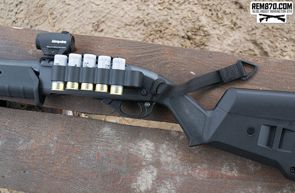 Remington 870 wit Mesa Tactical Sidesaddle