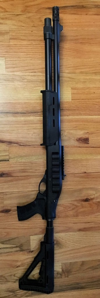 ATI AR-15 Scorpion Recoil Pistol grip on Mesa Tactical LEO Stock