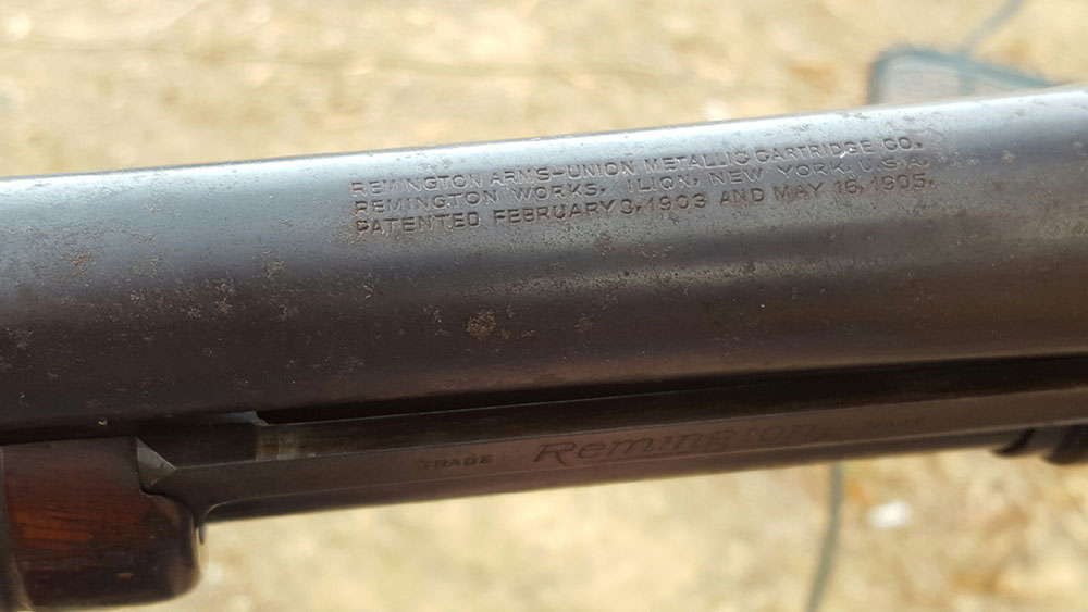 Remington pump shotgun