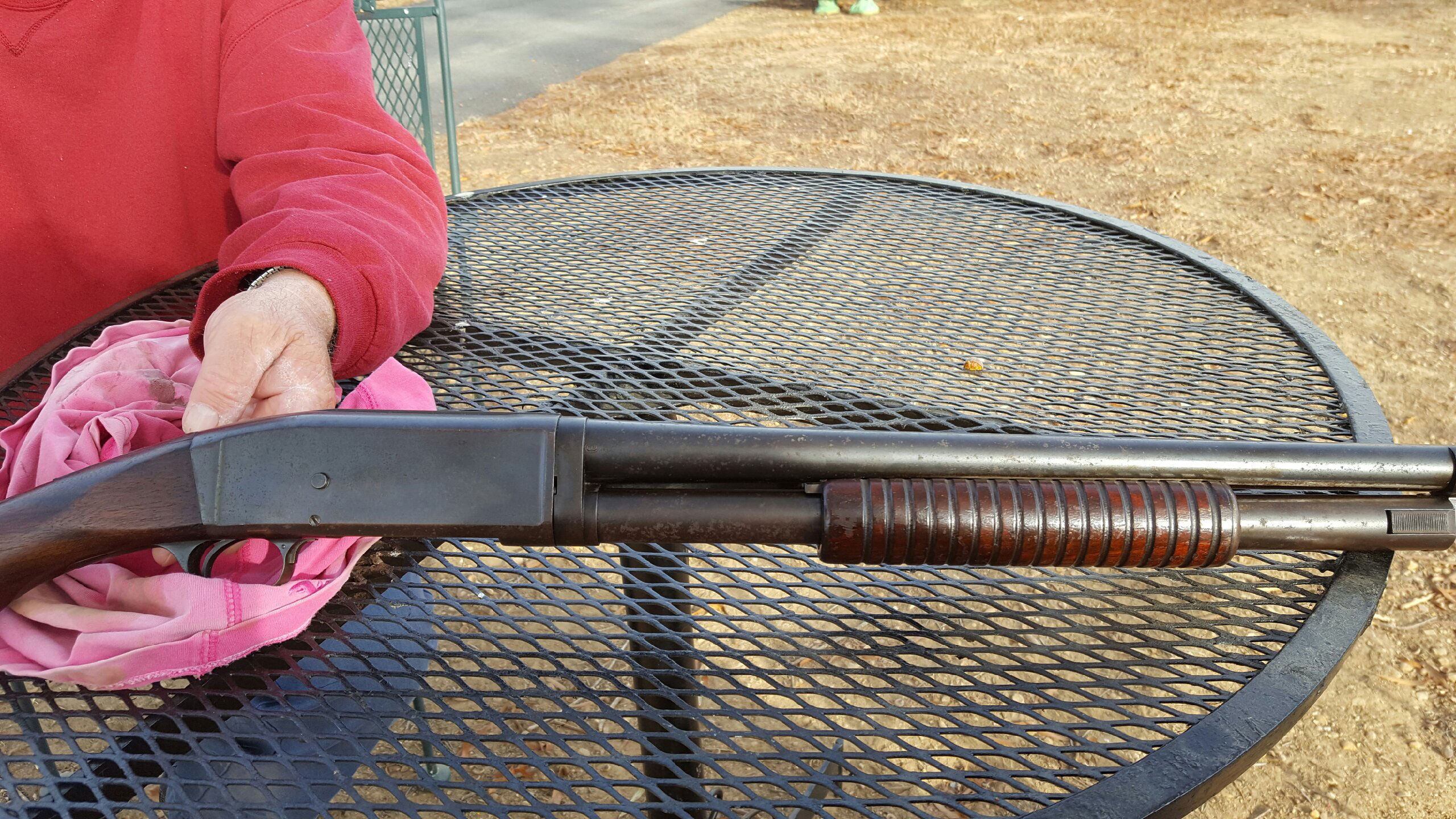 Remington pump shotgun