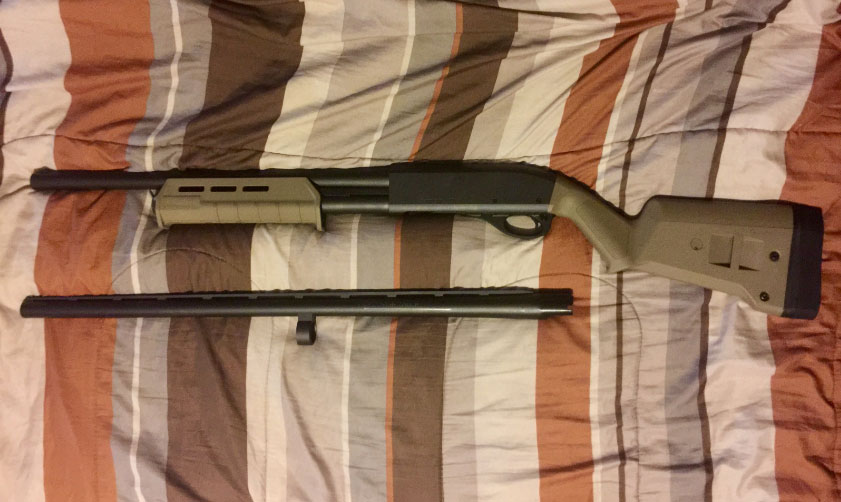Remington 870 Magpul Stock and Forend, Short Barrel