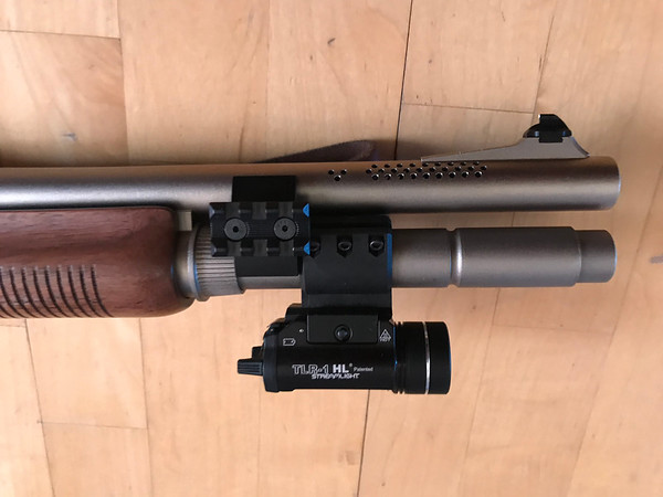 Remington 870 Police Marine Magnum with Streamlight TLR-1 Flashlight