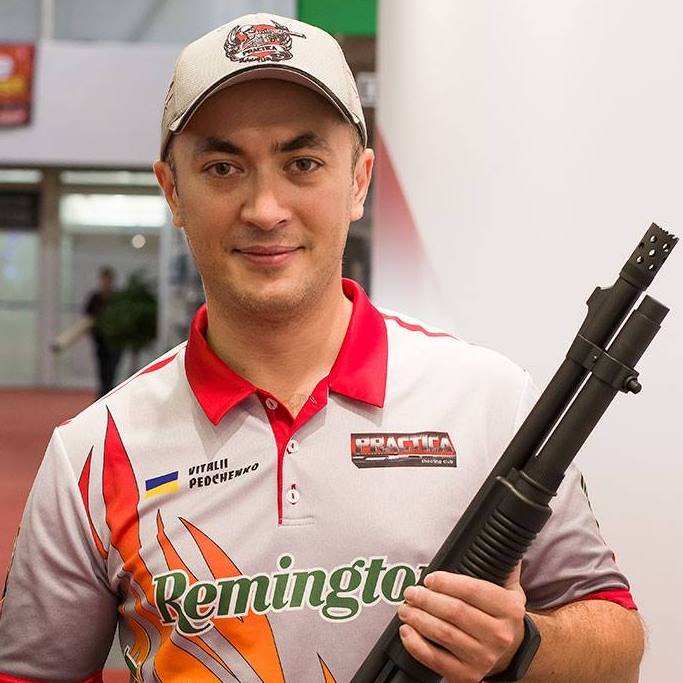 Vitaly Pedchenko with Remington 870 Tactical