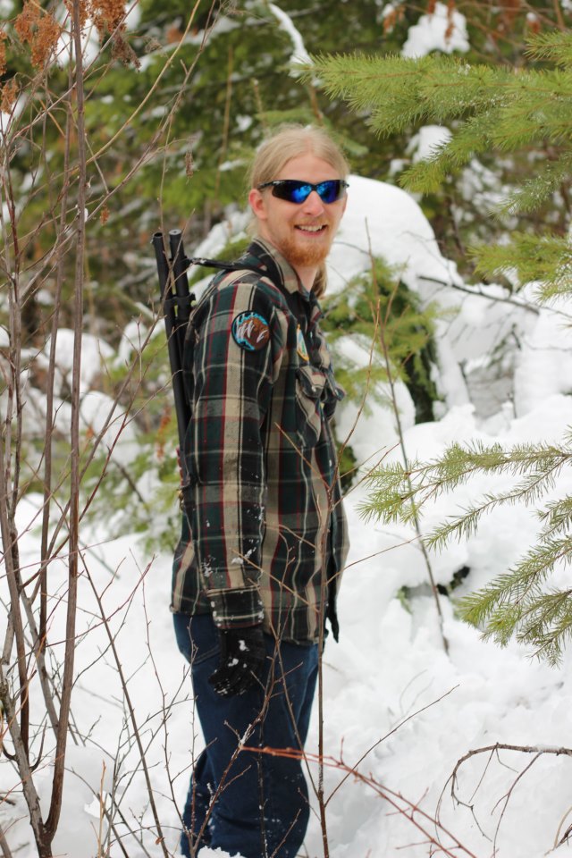 I only look like I have a belly because of the pistol and shotgun shell pouch on my belt, under the shirt.