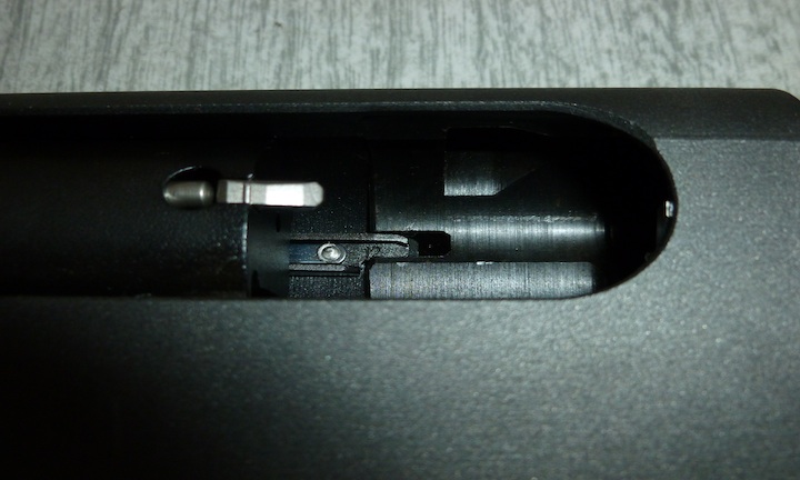 This is how the barrel seats. The barrel itself is tight against the receiver, but the slot is not - it doesn't seem as if this should make any difference..