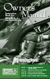 Remington 870 Owner's Manual