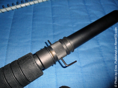 Holes in the magazine tube Holes in the magazine tube