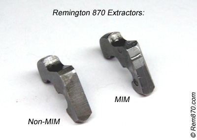 Remington 870 Extractors: MIM and non-MIM