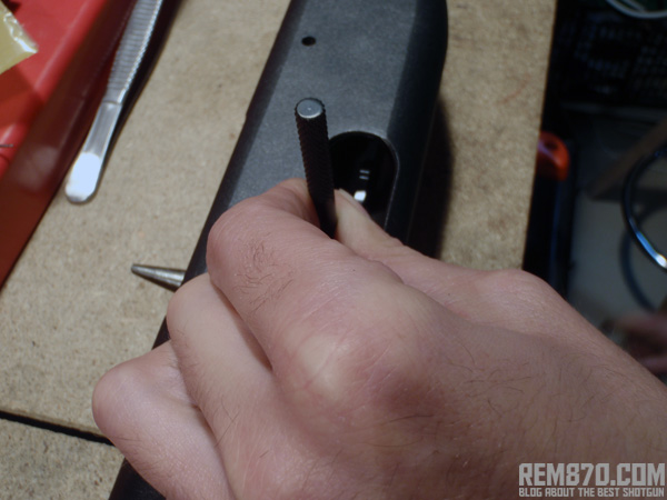Re-Peening Remington 870 Ejector Spring Rivet