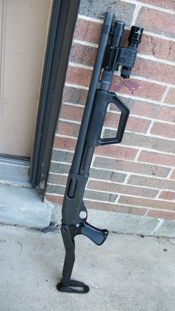 Remington 870 with Law Enforcement Top-Folding stock and Butler Creek Forend