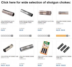 Shotgun Chokes for Remington, Benelli, Beretta, Mossberg, Ruger, Browning