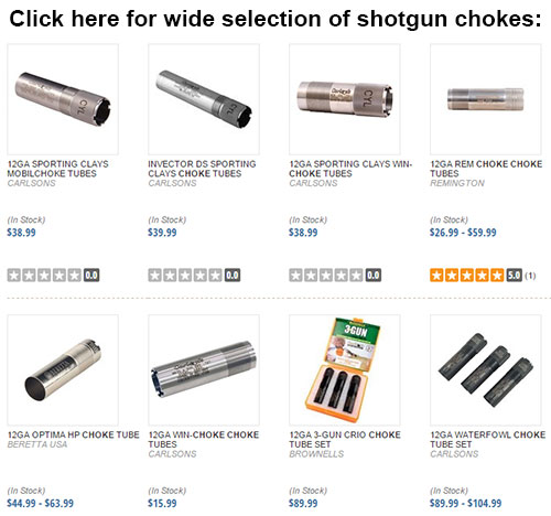 Choke Size Chart