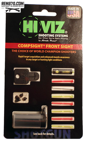 Hiviz Shotgun CompSight Front Sight with 8 Pipes and Carrying Case