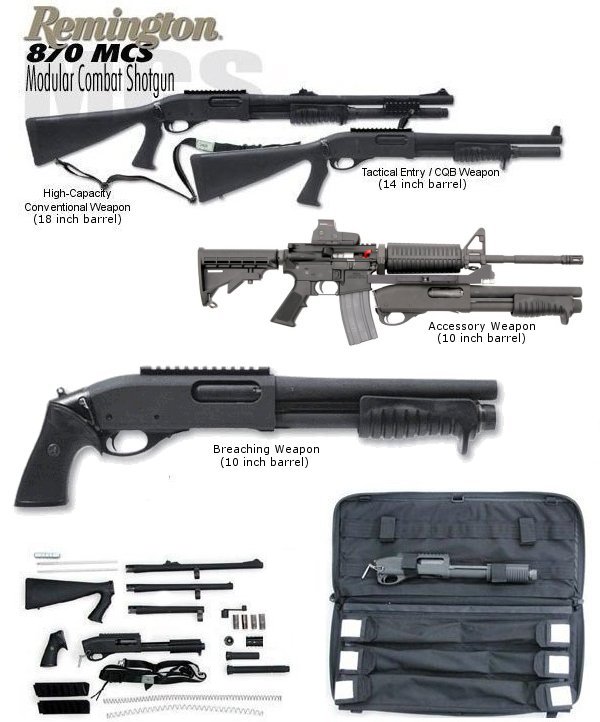 Remington M870 Modular Combat Shotgun