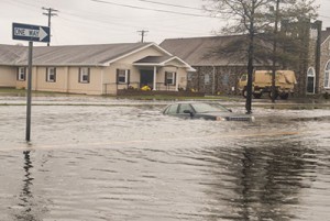 Hurricane Sandy Flooding Crisfield, Md. Photo by Maryland National Guard