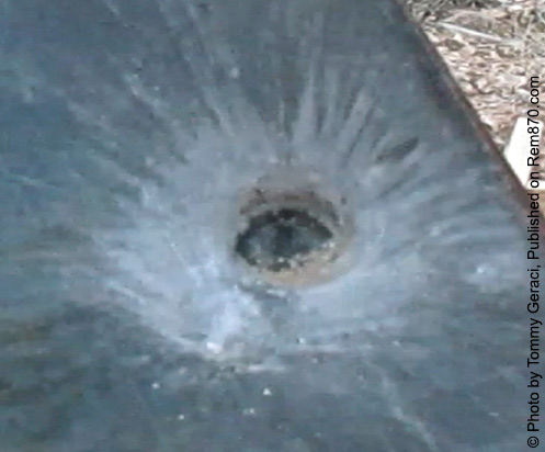 Armor Piercing Incendiary Shotgun Round on Steel