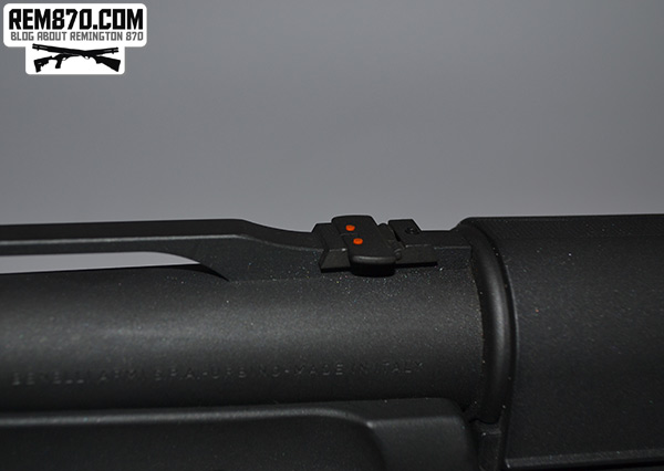 Benelli Supernova - Additional Rear Sight Folded