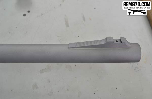 Remington 870 Barrel After Sandblasting