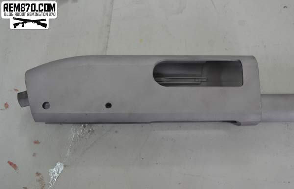 Remington 870 Receiver After Sandblasting Remington 870 Receiver After Sandblasting