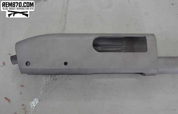 Remington 870 Receiver After Sandblasting