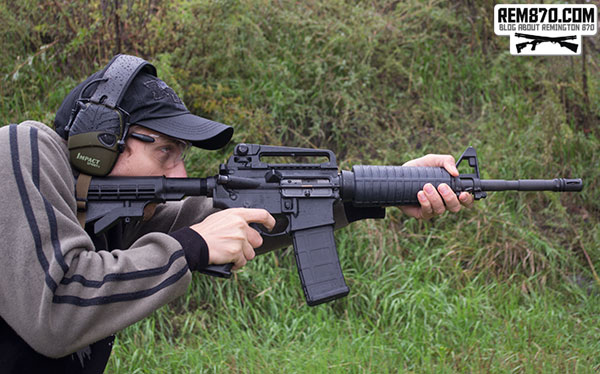 Shooter with AR-15