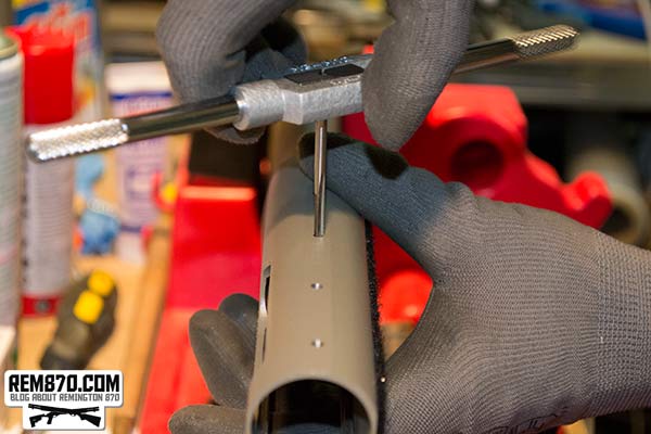 Remington 870 Receiver Drilling and Tapping