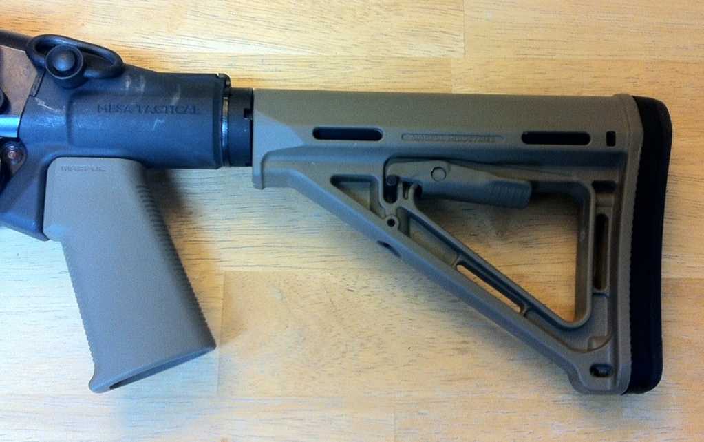 Mesa Tactical Adapter with Magpul Stock and Pistol Grip