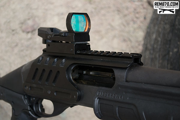 Open Red Dot Sight on Remington 870