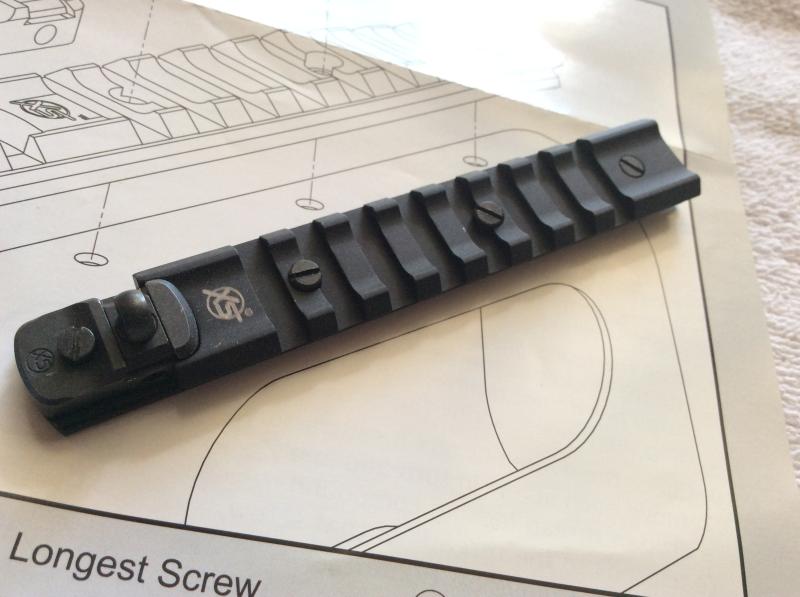 XS Sights Shotrail with a Picatinny Rail