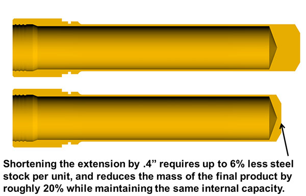 Shorter, lighter Vang Comp +2 with the same internal geometry