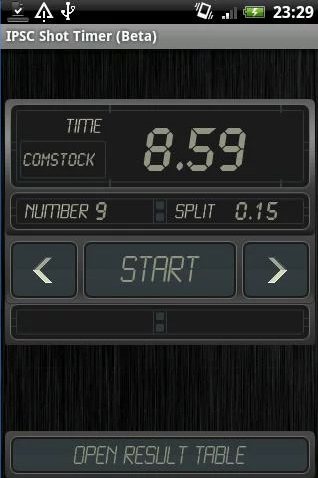 IPSC Shot Timer - shooting timer Android app for shooters