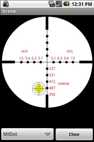 Strelok - ballistic trajectory calculator Androud app for shooters